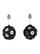 Prada Sequin & Bead Clip-On Drop Earrings