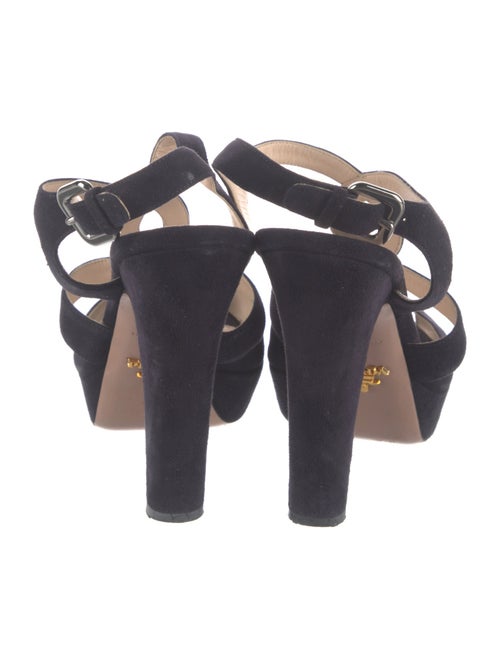 Prada Suede T-Strap Pumps