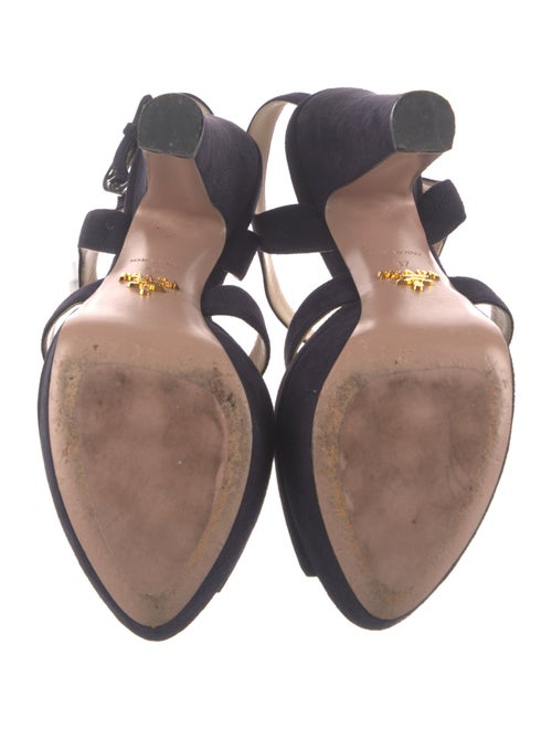 Prada Suede T-Strap Pumps