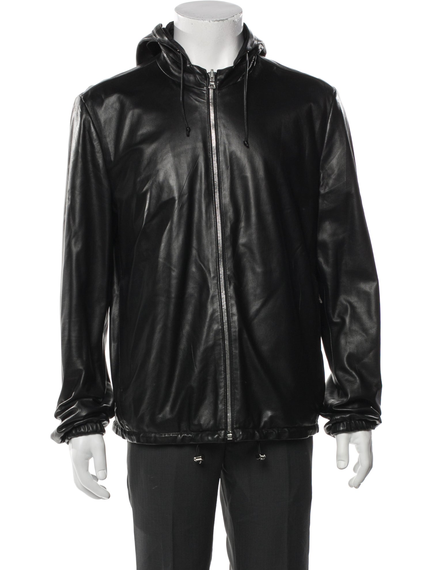 Prada 2013 Enameled Metal Triangle Moto Jacket