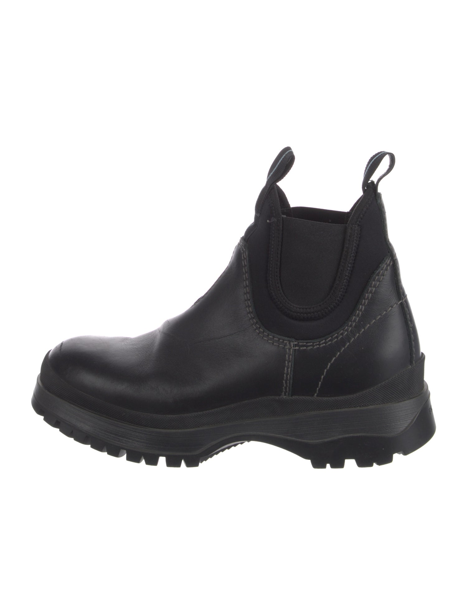 Prada Leather Chelsea Boots