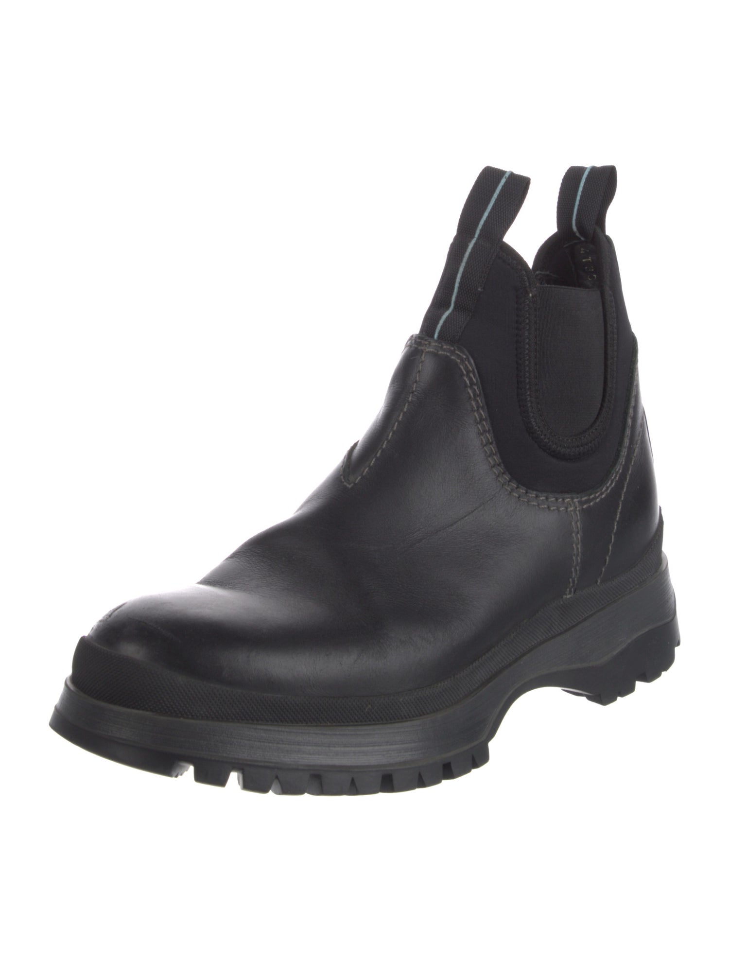 Prada Leather Chelsea Boots