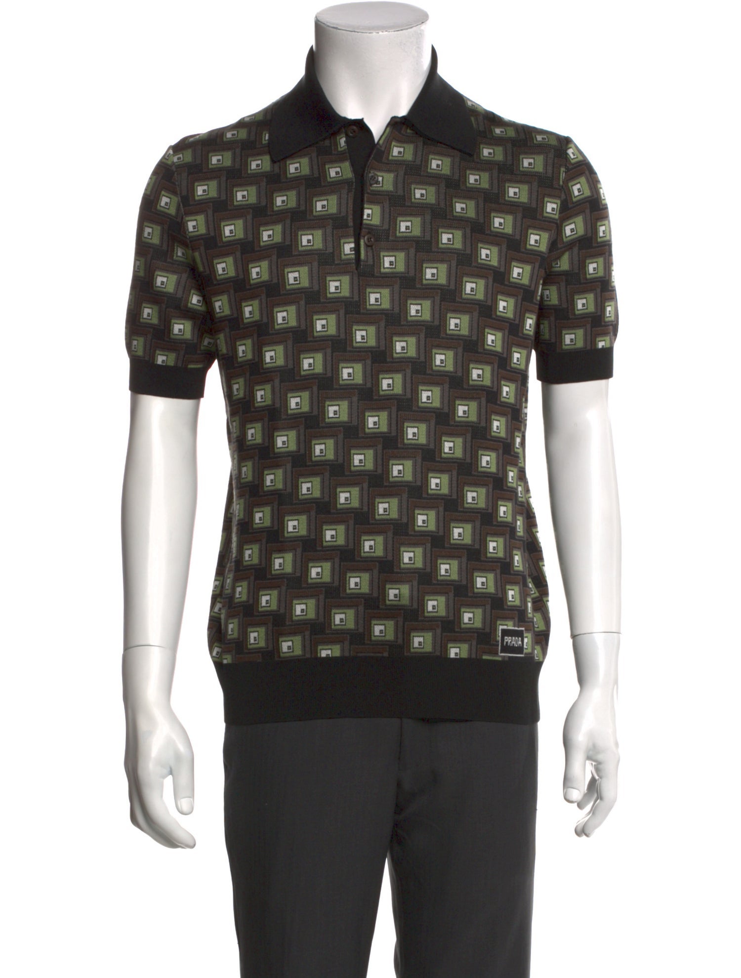 Prada 2022 Printed Polo Shirt