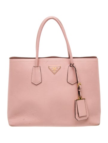 Prada Totes Saffiano Leather Double Bag Medium