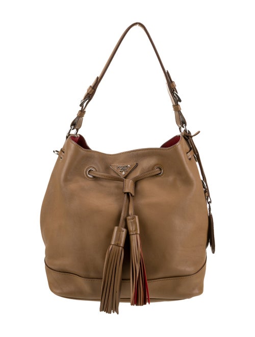 Prada Leather Bucket Bag PM