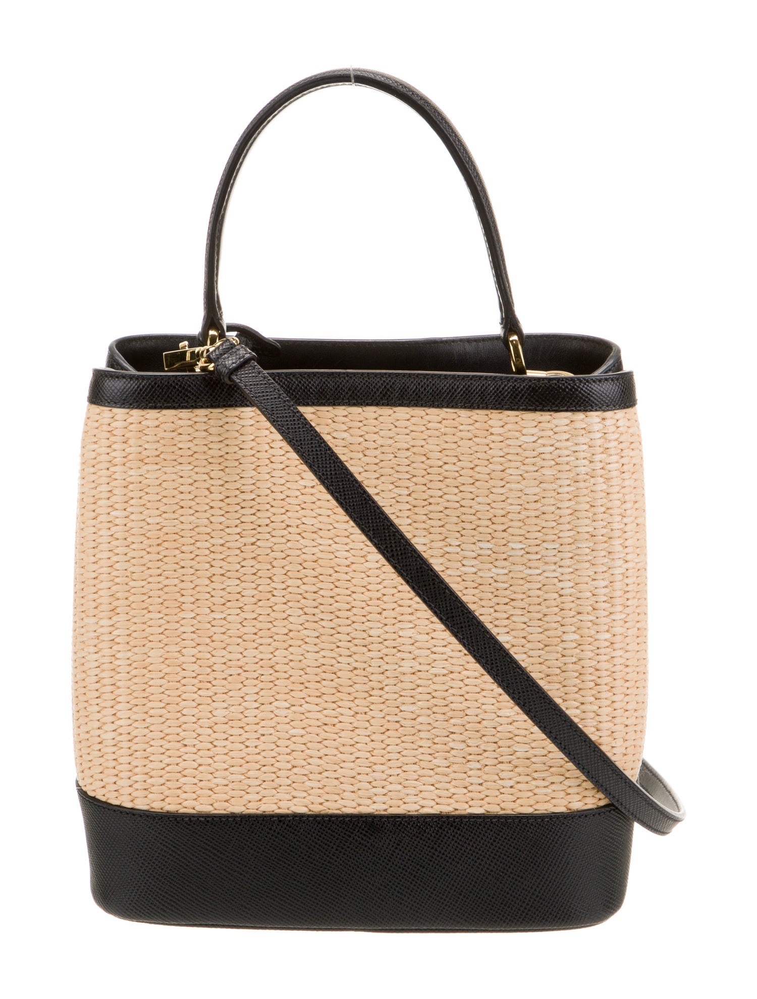 Prada Saffiano Leather Paglia Medium