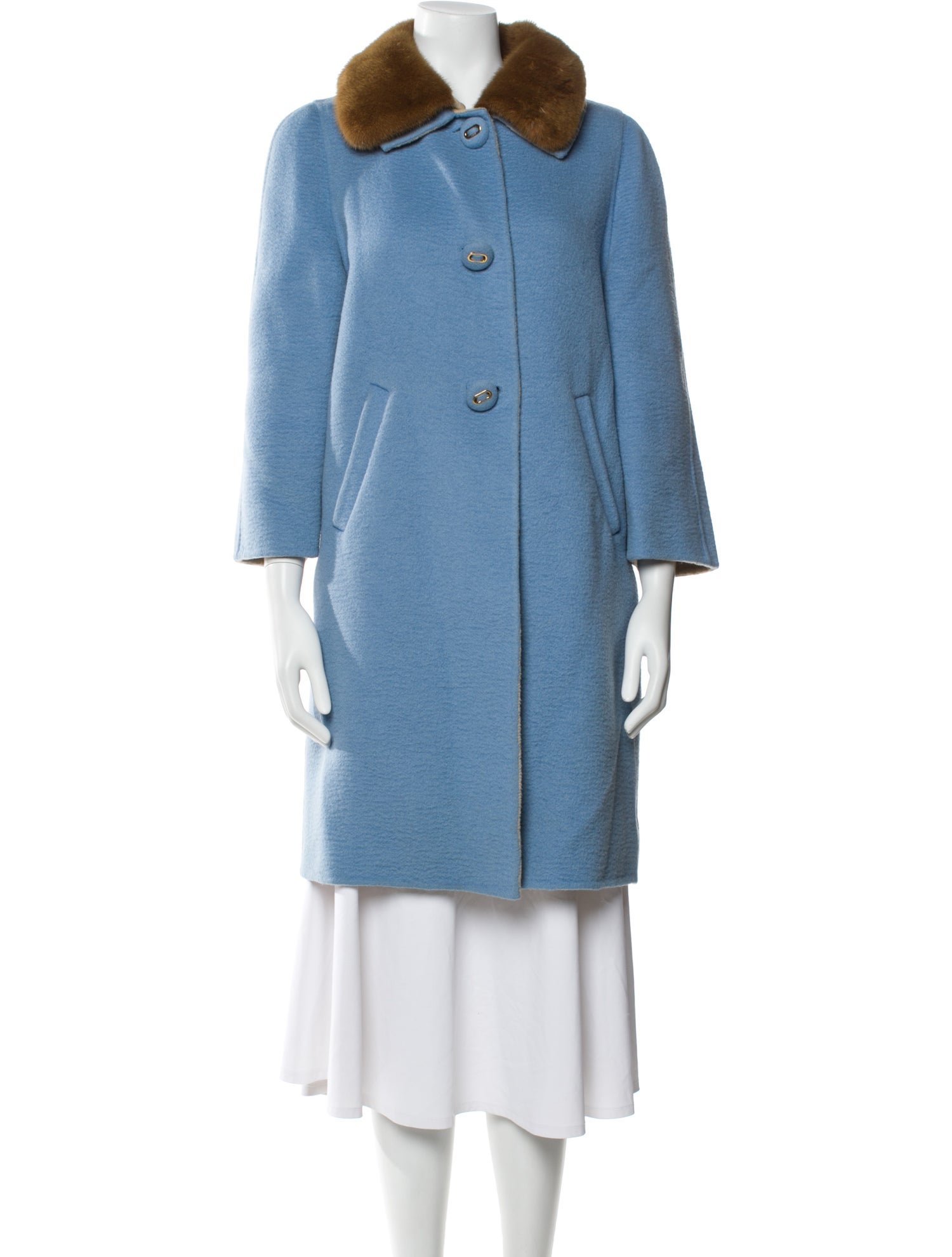 Prada 2017 Virgin Wool Fur Coat