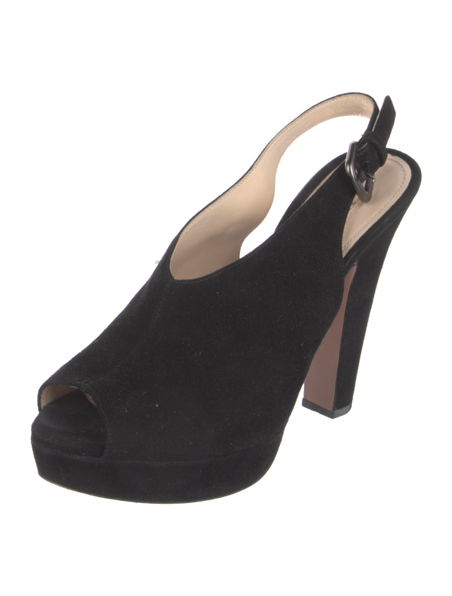 Prada Suede Slingback Pumps