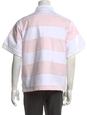 Prada 2020 Colorblock Pattern Polo Shirt