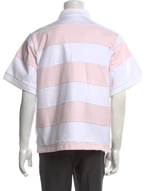 Prada 2020 Colorblock Pattern Polo Shirt