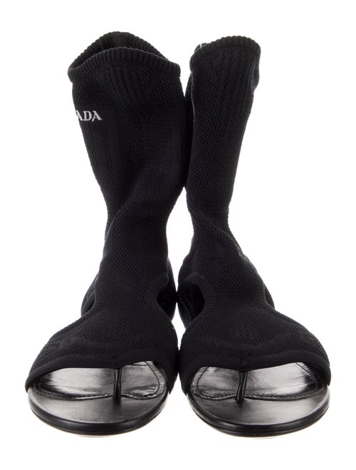 Prada Cutout Accent Gladiator Sandals