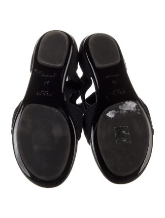 Prada Cutout Accent Gladiator Sandals