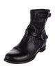 Prada Leather Moto Boots