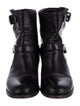 Prada Leather Moto Boots