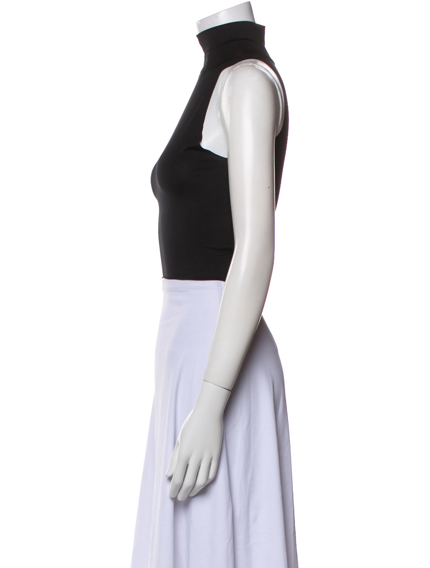 Prada 2022 Mock Neck Crop Top