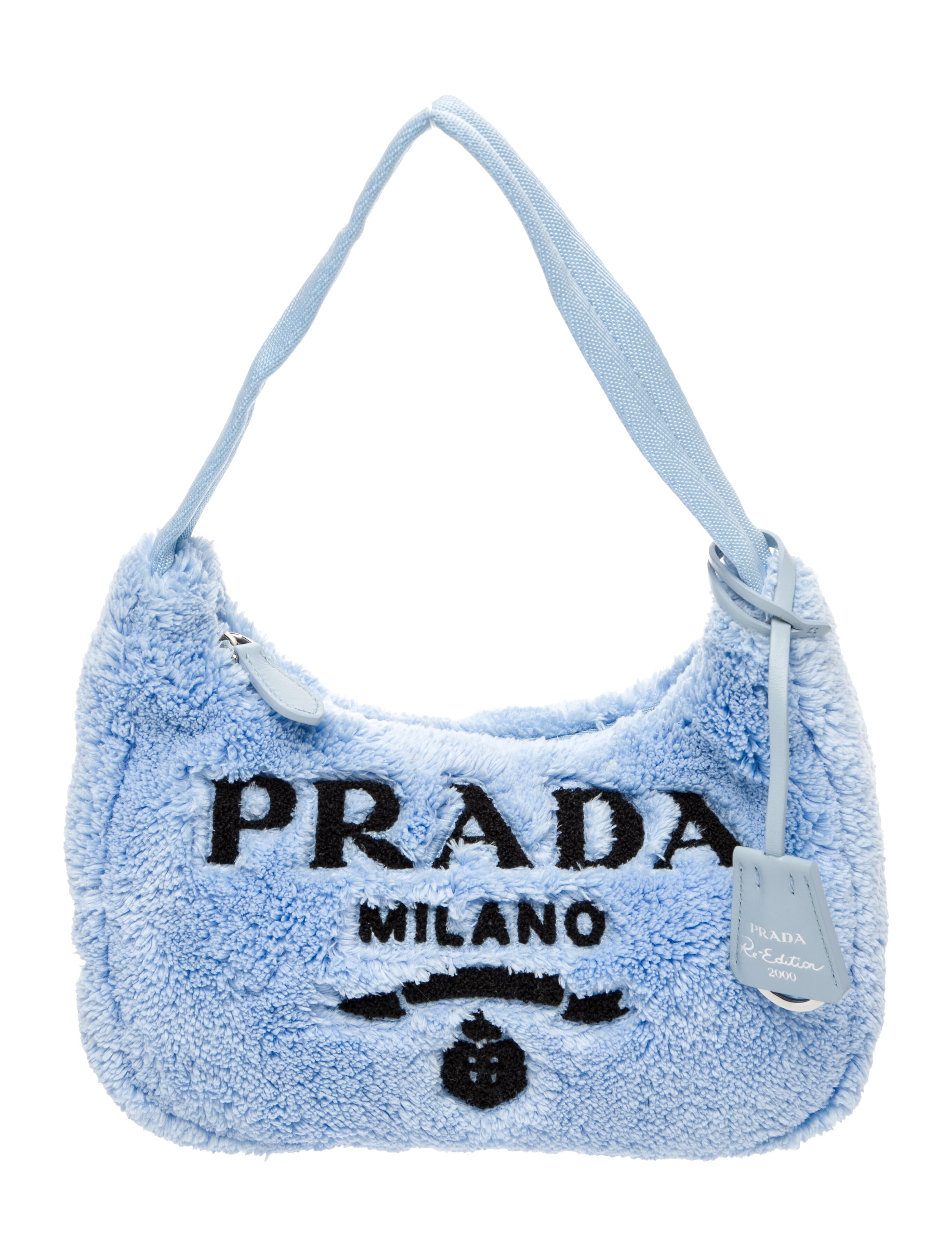 Prada Enameled Metal Triangle Re-Edition 2000