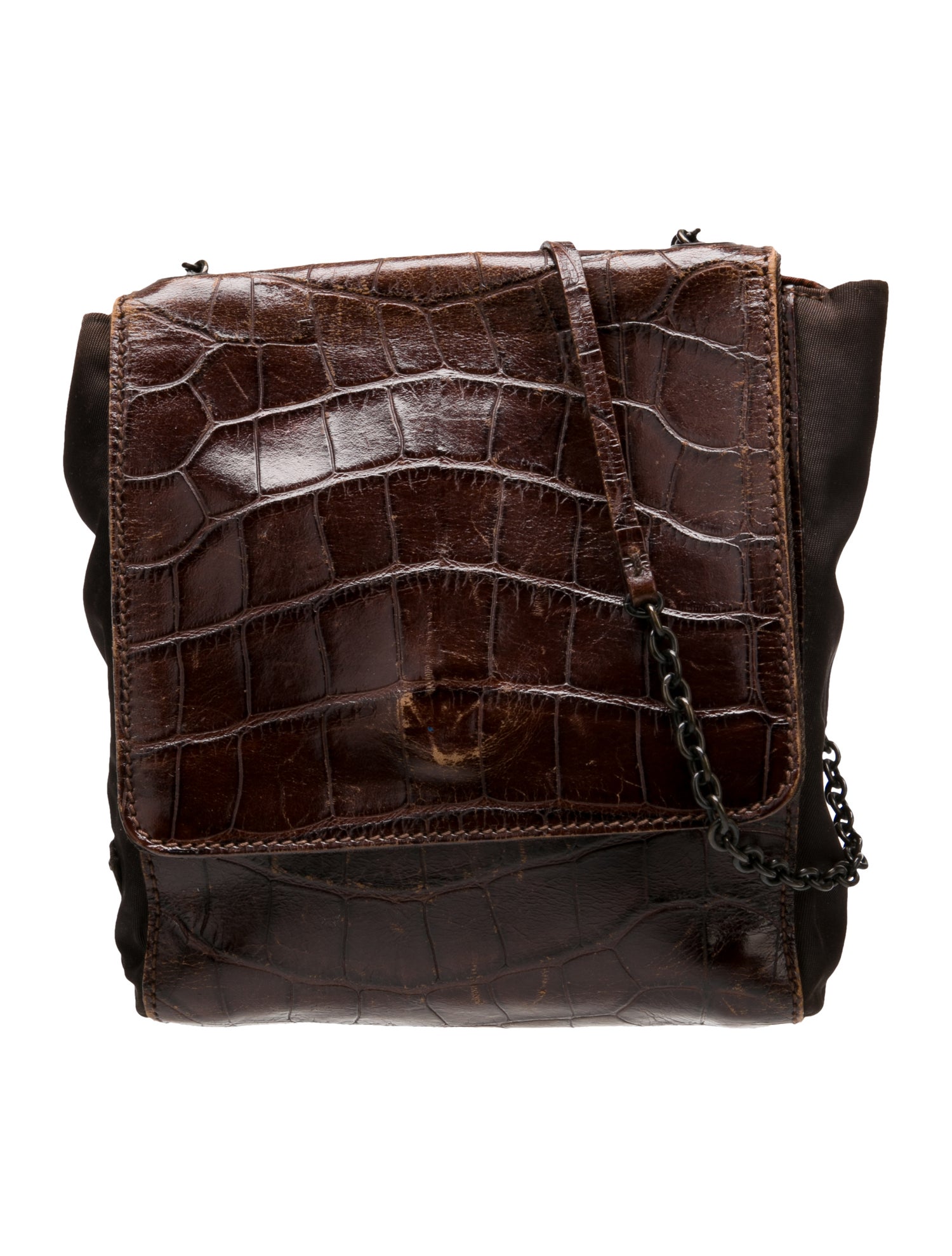 Prada Crocodile Messenger Bag