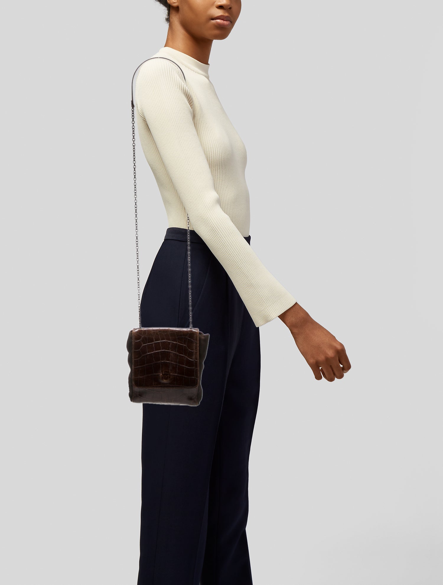 Prada Crocodile Messenger Bag