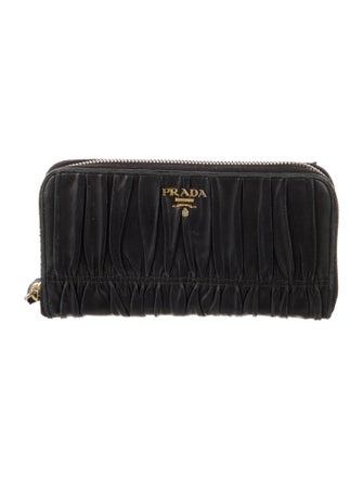 Prada Nappa Gaufre Leather Continental Wallet