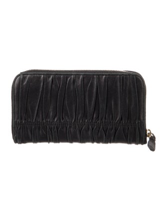 Prada Nappa Gaufre Leather Continental Wallet