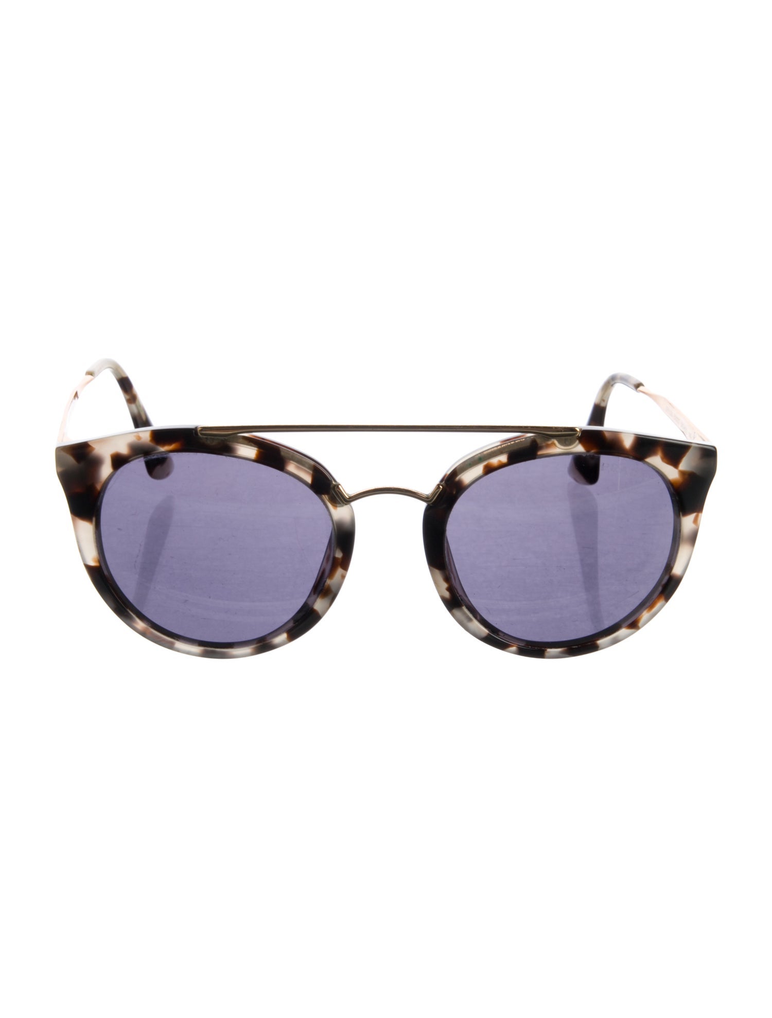 Prada Round Mirrored Sunglasses