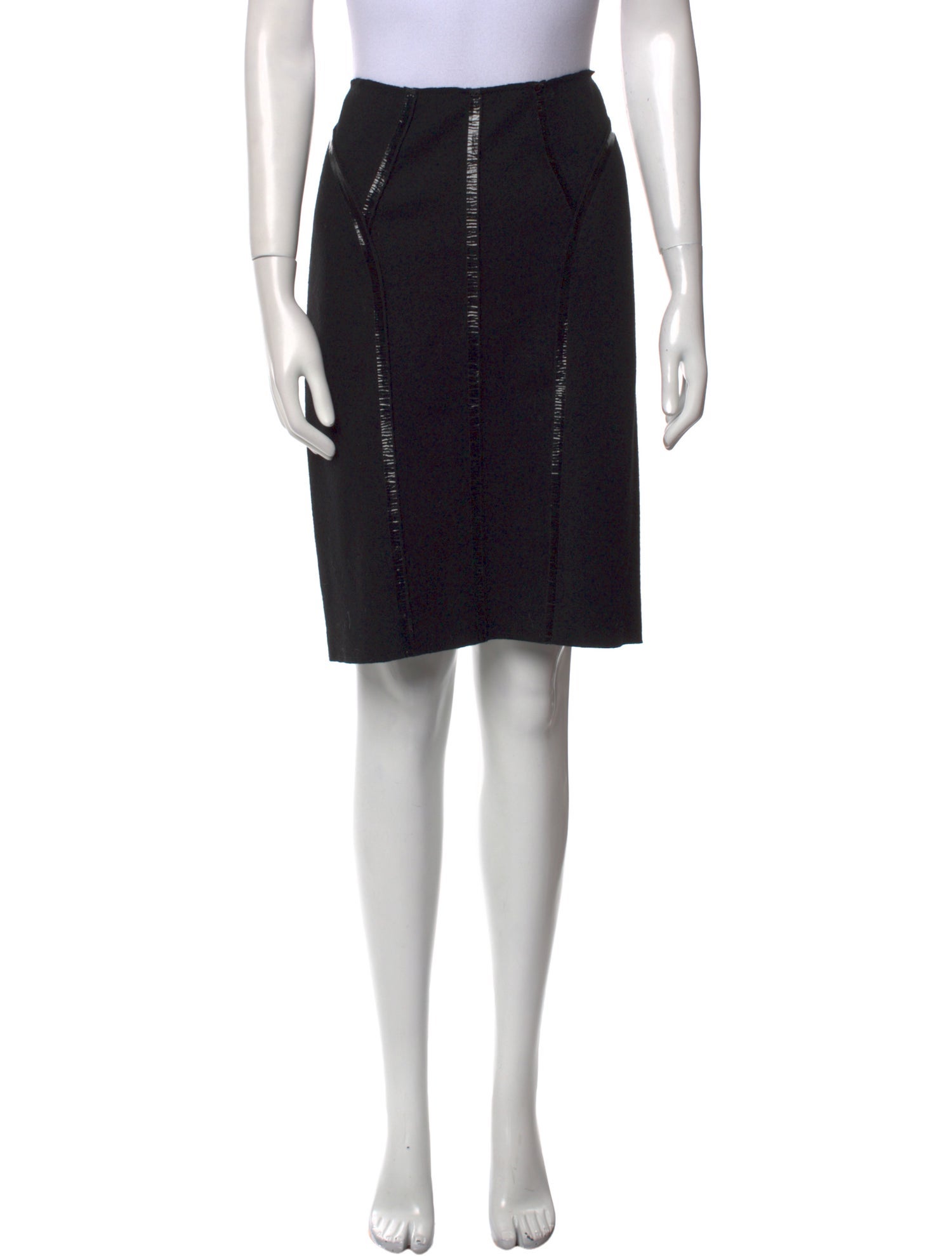 Prada Virgin Wool Knee-Length Skirt