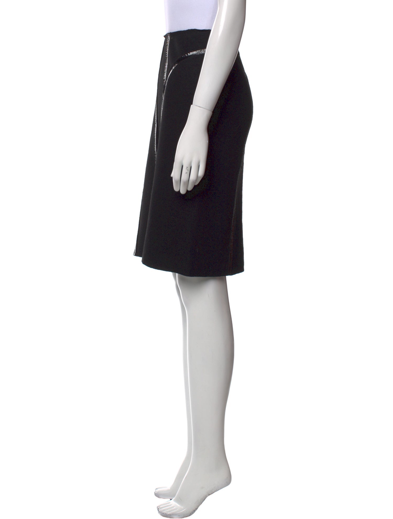 Prada Virgin Wool Knee-Length Skirt