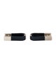 Prada Leather U-Shaped Cufflinks