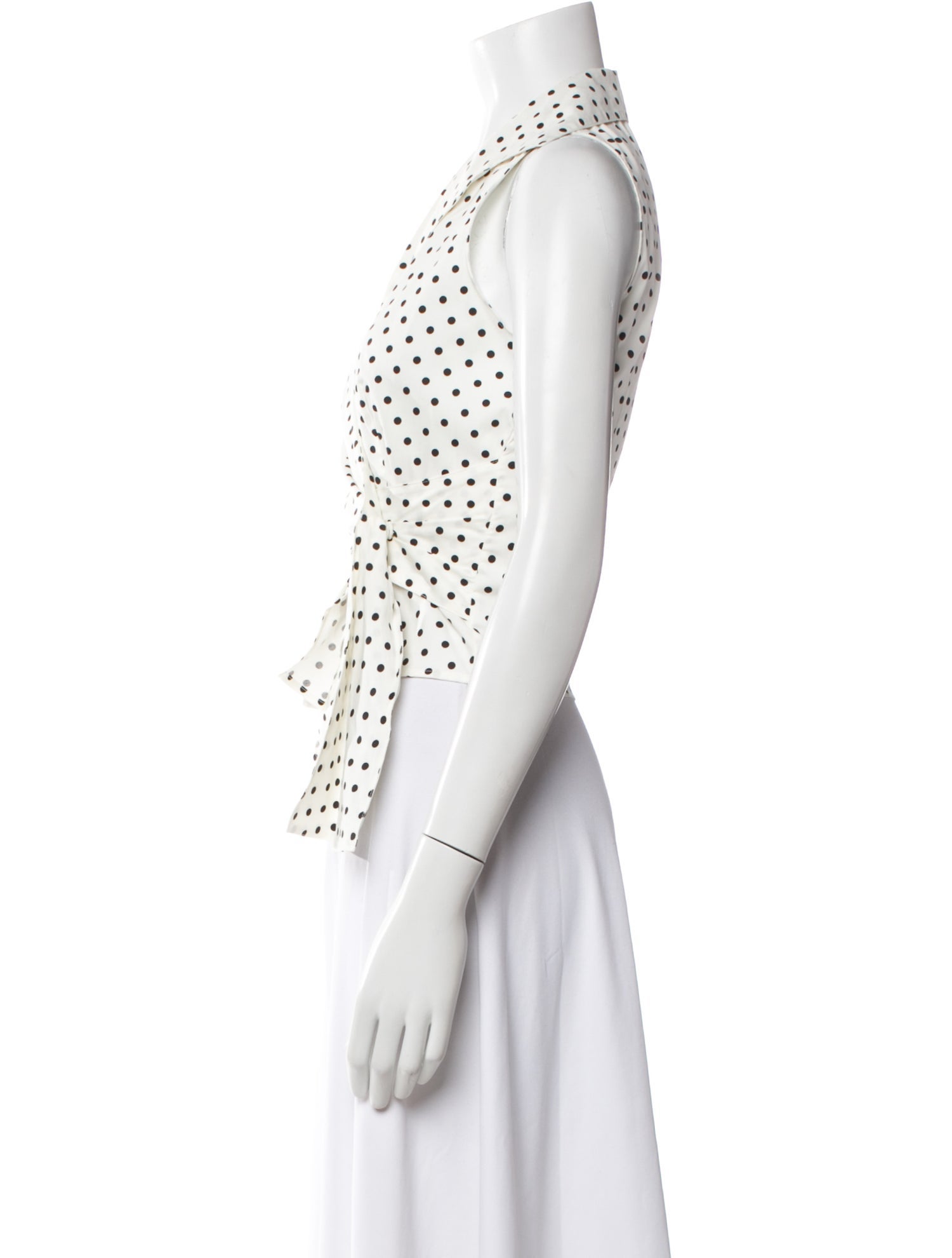 Prada 2011 Polka Dot Print Top