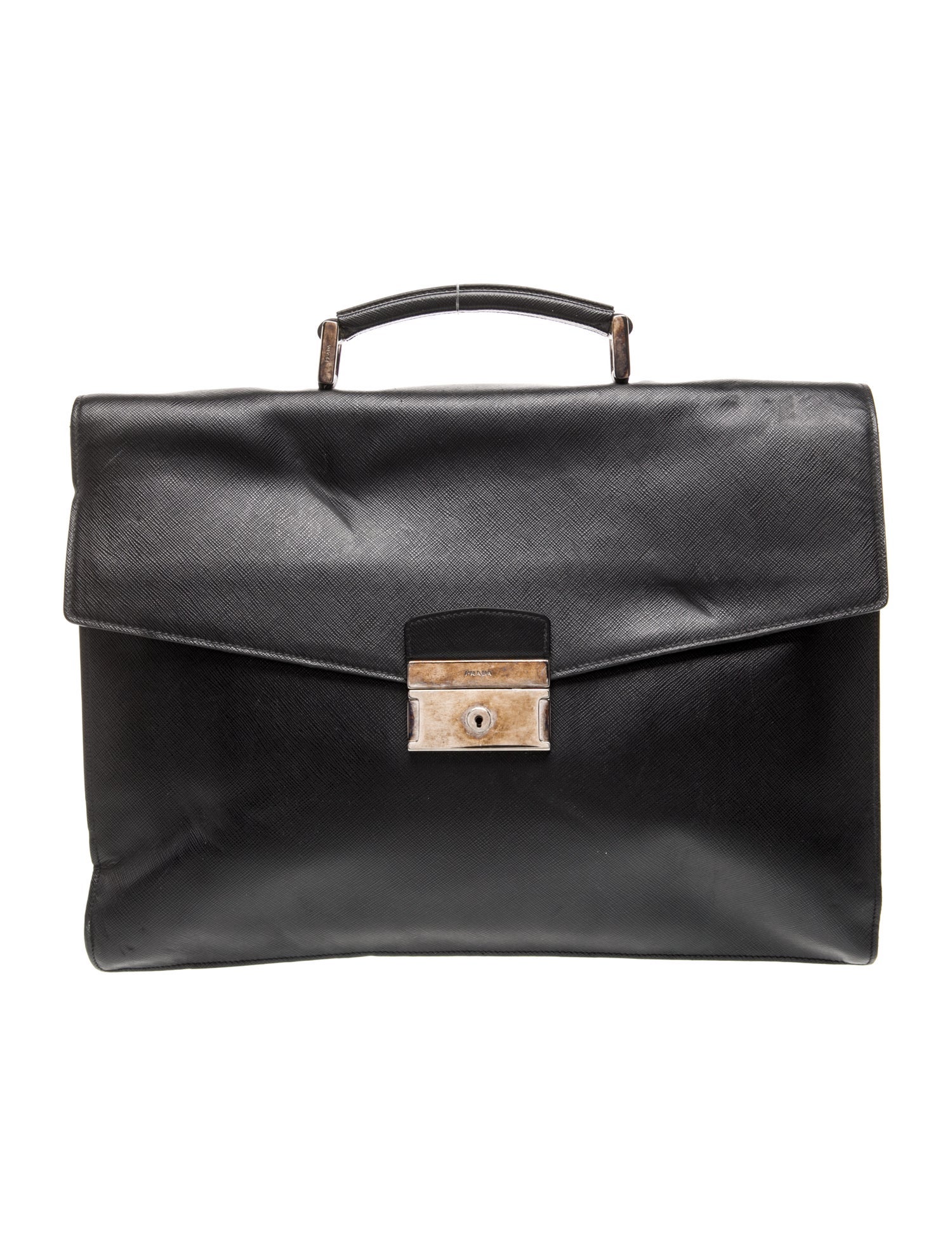Prada Saffiano Cuir Leather Briefcase