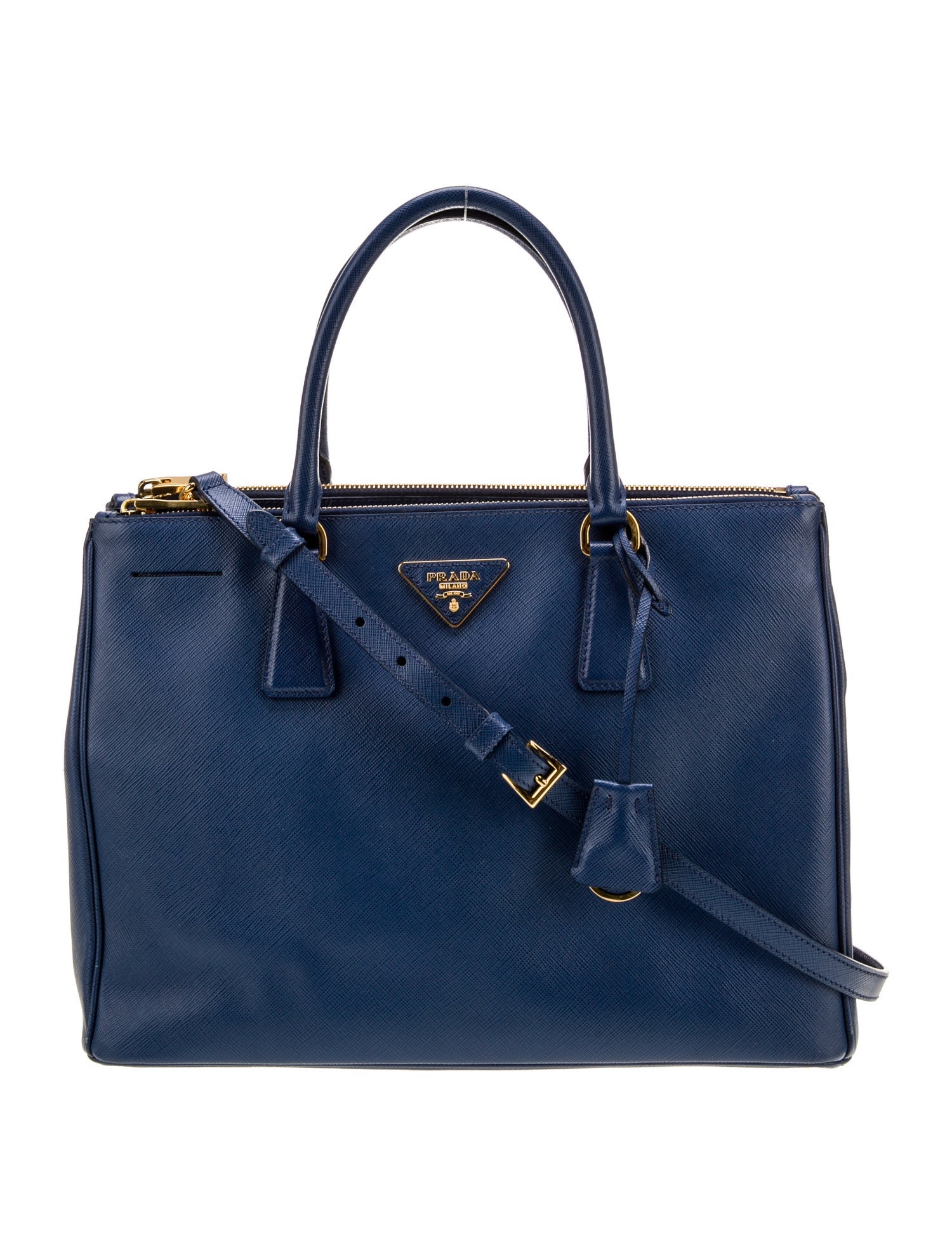 Prada Saffiano Lux Leather Galleria Double Zip Large