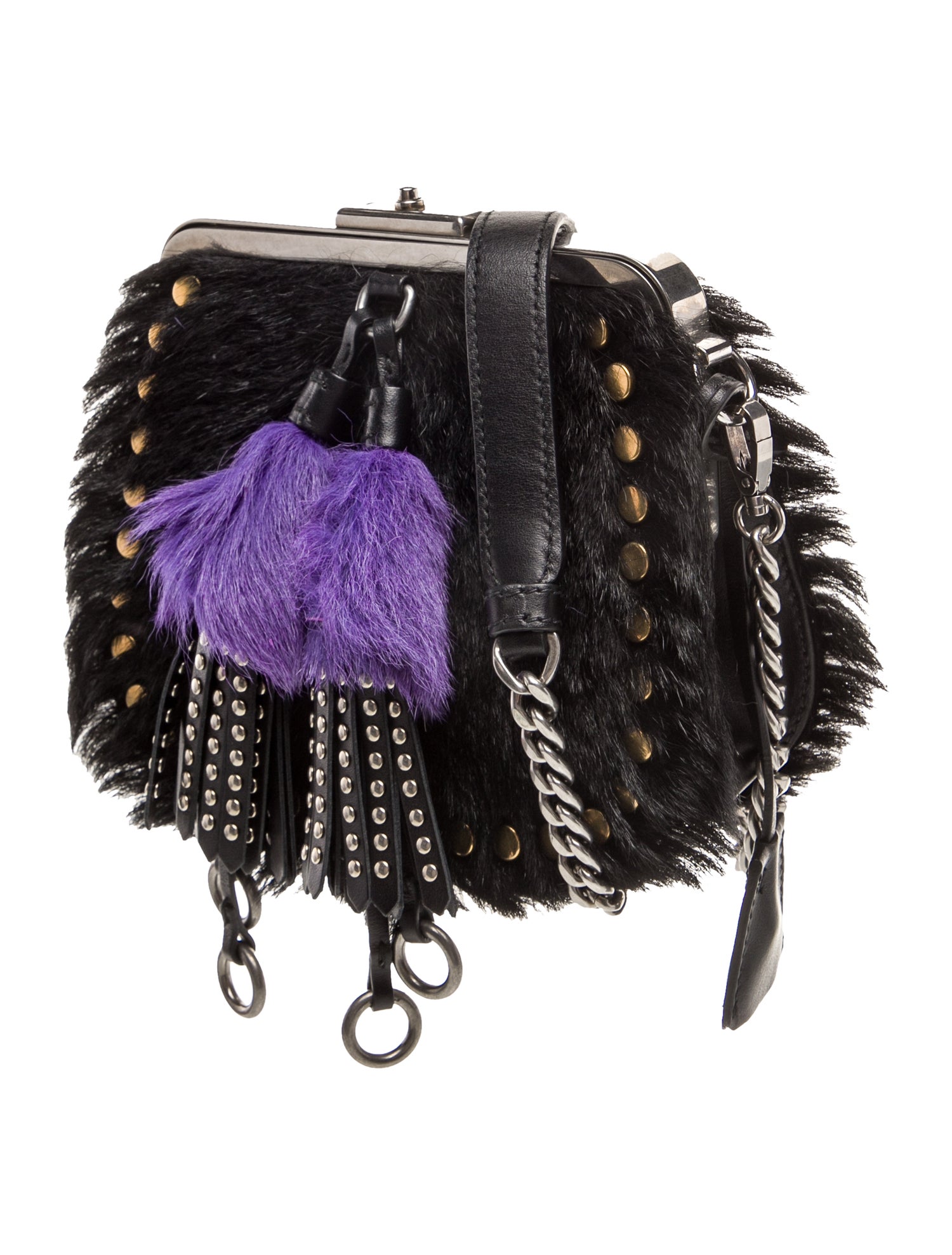 Prada City Calf Leather Evening Bag Small