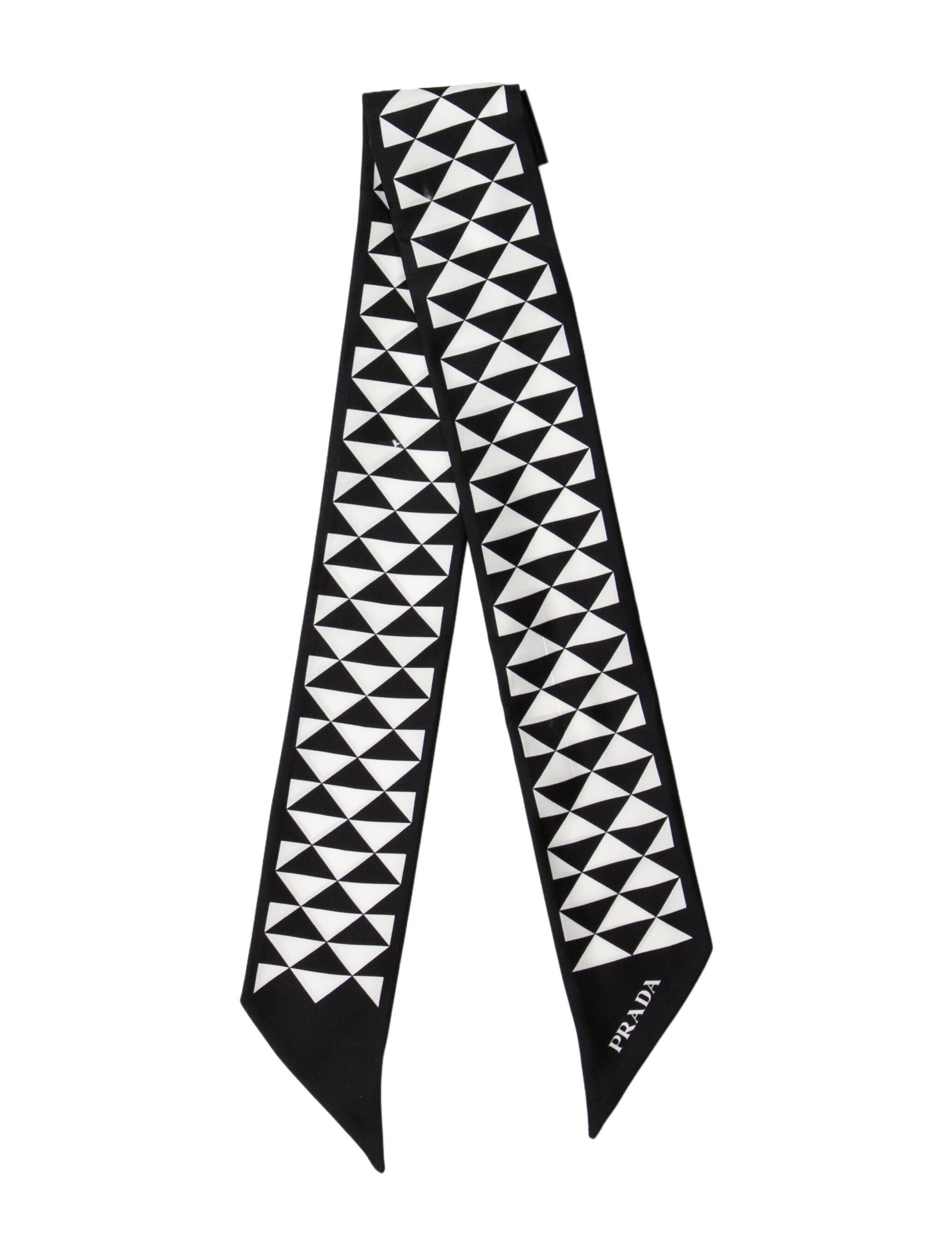 Prada Festival Quadri Silk Bandeau