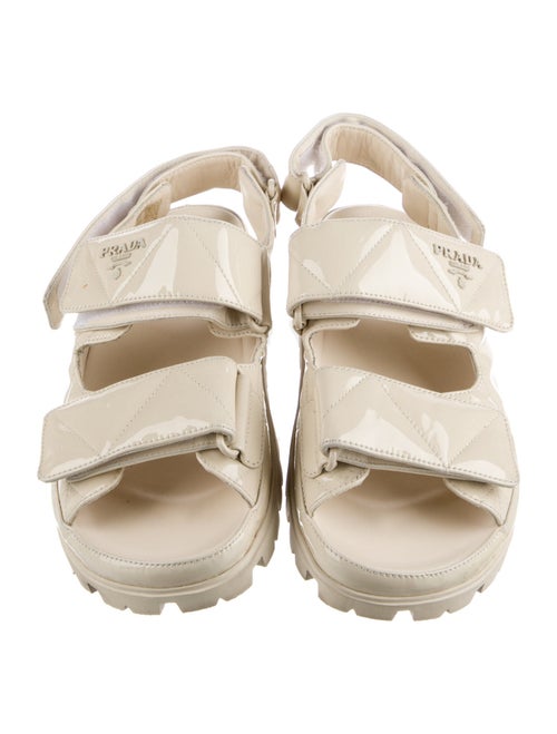 Prada Patent Leather Slingback Sandals