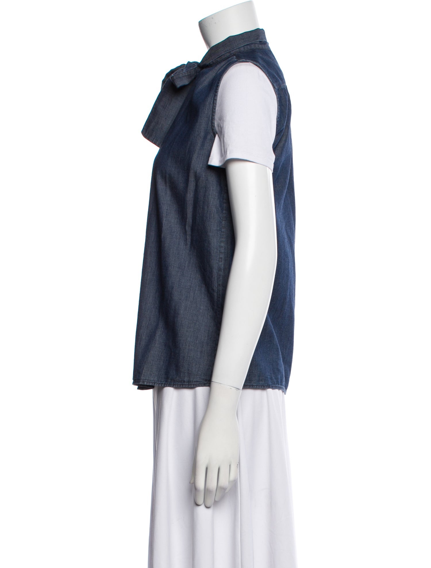 Prada 2014 Short Sleeve Button-Up Top