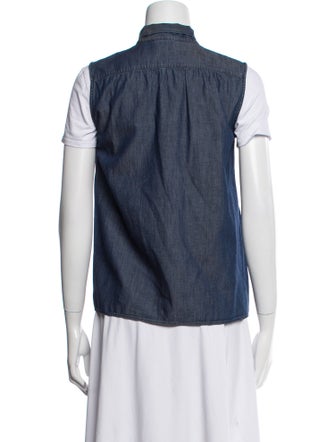 Prada 2014 Short Sleeve Button-Up Top