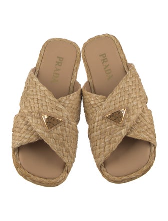 Prada Raffia Espadrilles