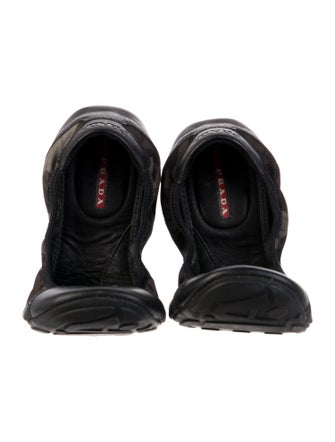 Prada Sport Leather Camouflage Print Ballet Flats