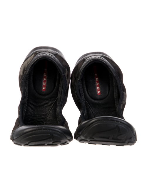 Prada Sport Leather Camouflage Print Ballet Flats