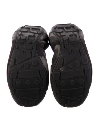 Prada Sport Leather Camouflage Print Ballet Flats