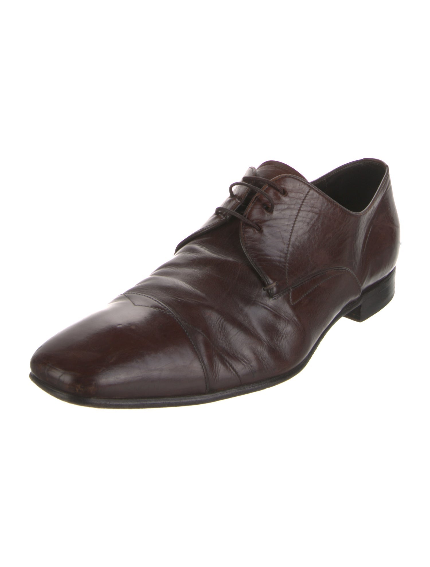 Prada Leather Derby Shoes