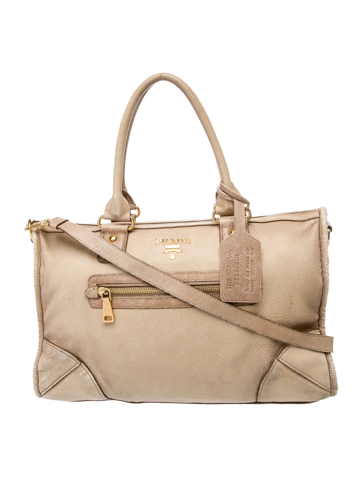 Prada Leather Top Handle Bag Vintage