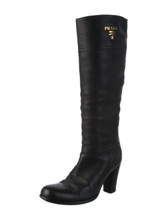 Prada Leather Riding Boots