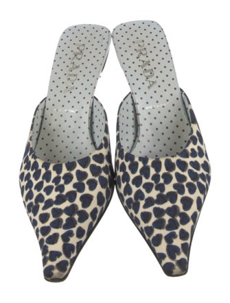 Prada Animal Print Mules