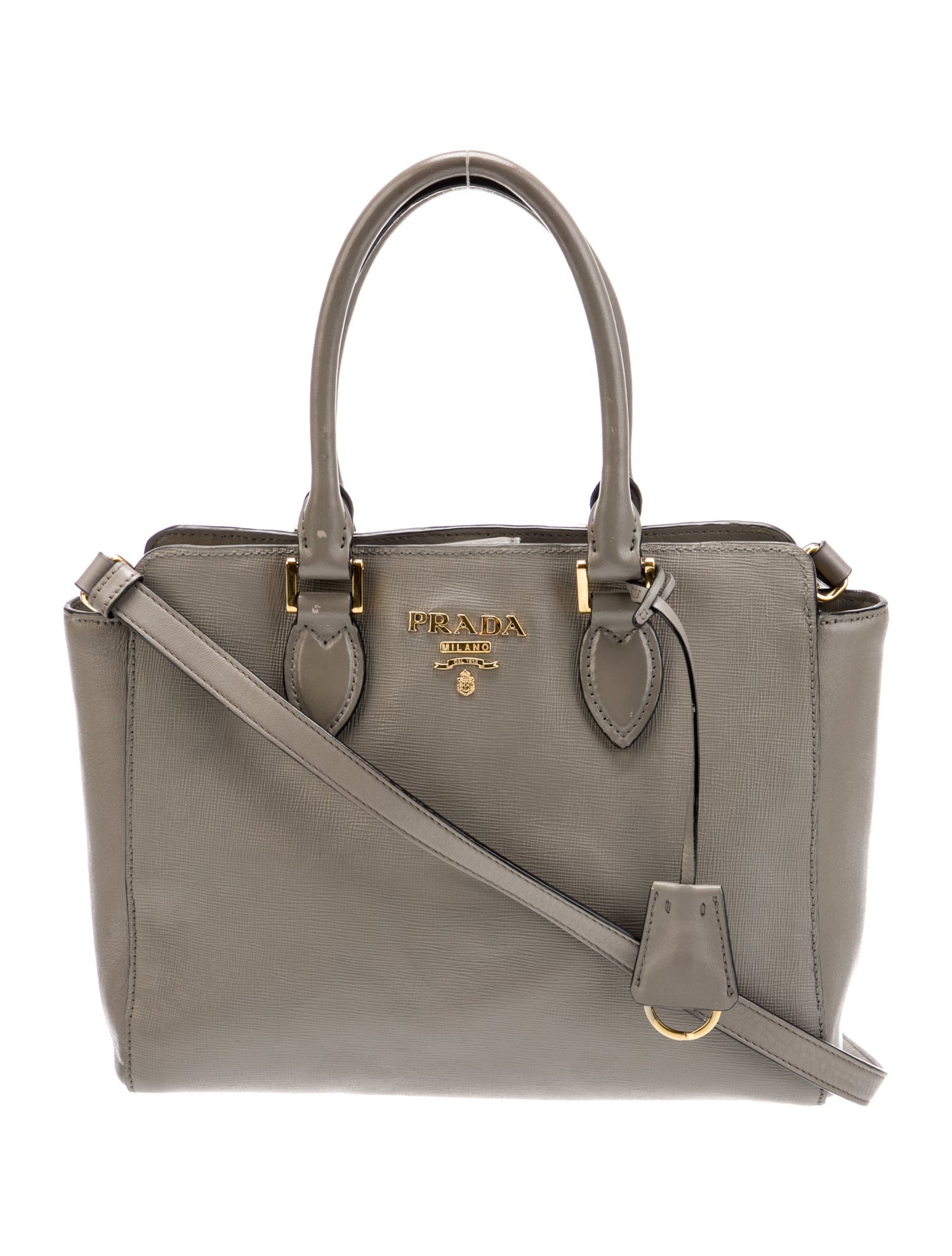 Prada Saffiano Cuir Leather Shoulder Bag