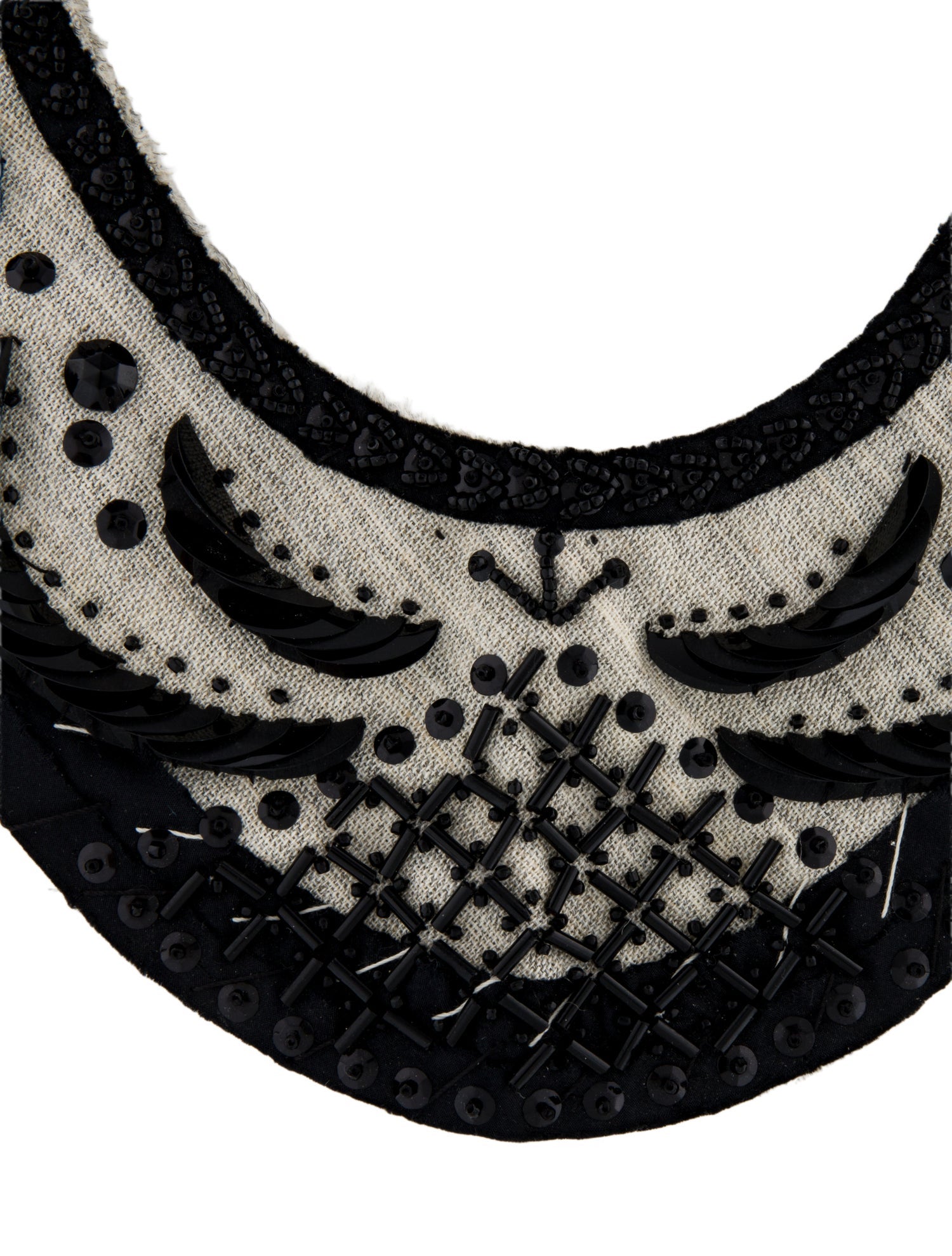 Prada Fabric & Bead Collar Necklace