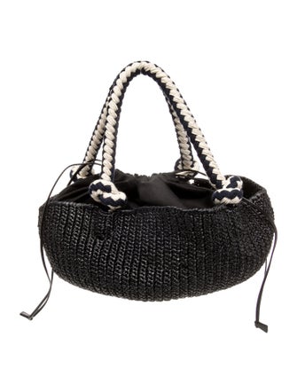 Prada Enameled Metal Triangle Top Handle Bag Small 2025