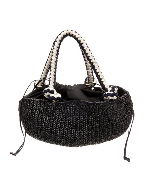 Prada Enameled Metal Triangle Top Handle Bag Small 2025