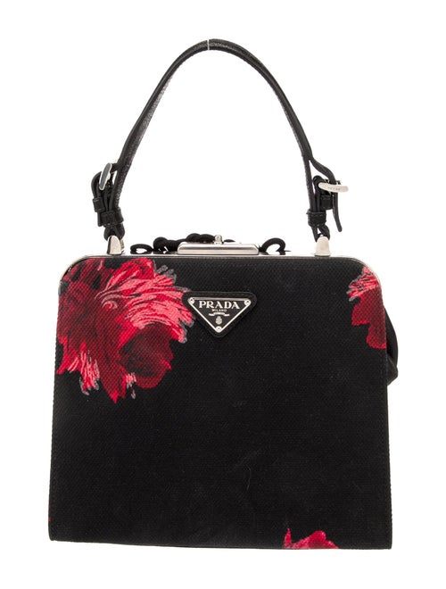 Prada Canvas Top Handle Bag