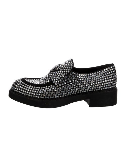 Prada Crystal Crystal Embellishments Oxfords